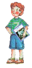 Boy holding eBook